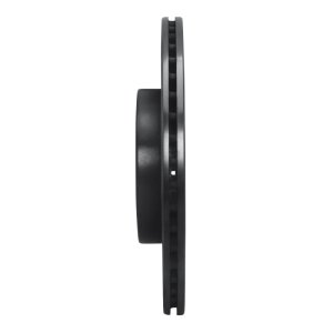 Mitsubishi I-MIEV Brake Rotor (1) - Front Left - R1 Concepts - Drilled & Slotted - Black - `12-`17